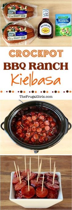 the crockpot bbq ranch kielbasa recipe