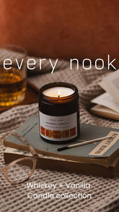 Whiskey + Vanilla candle collection, a masculine home fragrance scent which blends the luxurious, warming notes of Whiskey with indulgent, creamy vanilla. 

Made with hand-poured natural soy wax, amber glass jars and cotton wicks. Gift this stylish, comforting candle this Fathers Day. Masculine Home, Earthy Fragrance, Vanilla Candle