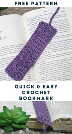 Free Quick and Easy Crochet Bookmark Pattern Crochet Thread Bookmark, Book Marker Crochet, Crochet Book Marks Free Pattern Easy, Easy Crochet Bookmarks For Beginners, How To Crochet A Bookmark, Easy Crochet Bookmarks Free Patterns, Crochet Book Markers, Crochet Bookmarks Free Patterns Easy, Crochet Book Marks