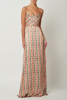 The Cosmos, Eclectic Style, Floral Stripe, 21 Days, Pretty Dresses, Beautiful Outfits, Cosmos, Floor Length