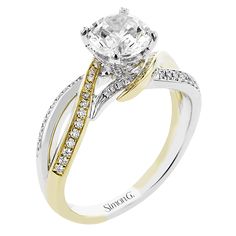 LR3073 2T 18K X 2T Engagement Ring Wraps, Two Tone Engagement Ring, Ring Wraps, Engagement Rings Twisted, Future Engagement Rings, Engagement Ring Prices, Round Engagement Rings, Engagement Ring Diamond Cut