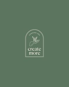 the logo for create more, a company that sells products and uses it as an appliance