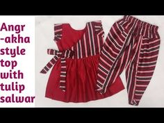 Angrakha Top, Tulip Salwar, Baby Fancy Dress, Baby Summer Dresses, Kids Dress Collection, Sewing Baby Clothes, Girls Dress Sewing Patterns