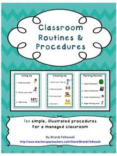 the classroom routine and procedure booklet for students to use in their homeschool class