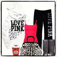 #sweats #comfy #clothes :) Victoria Secret Pink Outfits Winter, Vs Pink Outfit, Lazy Day Outfits, Zuhair Murad, Dieselpunk, Marchesa