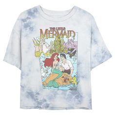 PRICES MAY VARY. Printed in the U.S.A. Crop Graphic Tee, Mermaid Vintage, Mermaid Movies, Disney Crewneck, Tie Dye Girl, Vintage Cover, Disney The Little Mermaid, Cropped Graphic Tees, Movie Covers