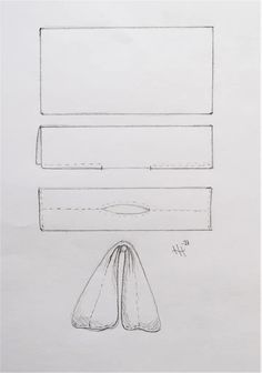 a drawing of a pair of shoes next to a box