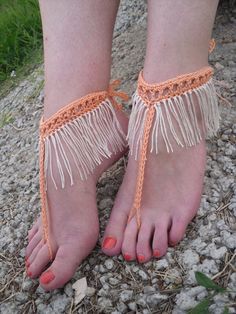 Sandals Ideas, Fringe Crochet