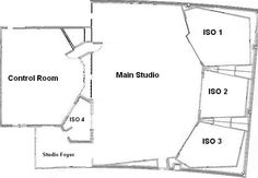 the floor plan for a small studio apartment with two separate rooms and an attached bathroom