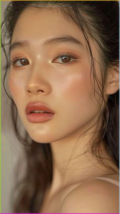 Makeup Verde, Makeup Ala Korea, Make Up Guide, Makeup Asia, Light Makeup Looks, Soft Makeup Looks, روتين العناية بالبشرة, Soft Makeup, Dewy Skin