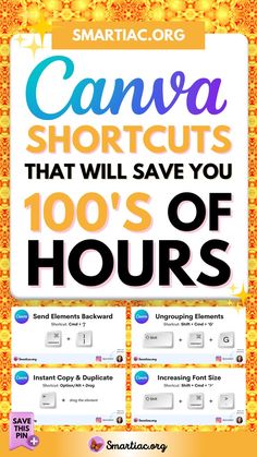 If You Are An Active Designer That Hates Wasting Hours On Designing, These Canva Hacks Are For You! These Canva Shortcuts And Canva Tips Will Blow Your Mind Once You Know Them. Save Yourself Hundreds Of Hours Of Canva By Knowing The Super Fun And Easy Shortcuts That Will Make Designing Fun And Easy. Check These Out Now! #CanvaPro #DesignTips #DesignHacks Printables For Adults, Canva Journal, Canva Hacks, Teacher Tech, Canva Tips, Bible Text, Teacher Technology, Computer Skills