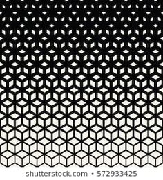 an abstract black and white background with hexagonals in the center, which is very