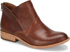 Ryder - Rum Korkease Womens Boots Best Ankle Boots, Stylish Heels, Wrap Heels, Gorgeous Leather, Curved Lines, Brown Ankle Boots, Ankle Bootie, Leather Design, Brown Boots