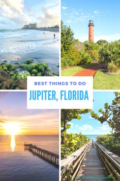 the best things to do in lupter, florida with text overlaying images