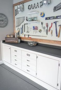 an image of garage organization on the appliance store's facebook page,