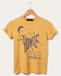 Women's David Bowie US Tour '82 Original Tee | Junk Food Clothing David Bowie Graphic, David Bowie Shirt, Vintage Band Tees, Food Clothes, Retro Tee, Graphic Tees Vintage, Cool Graphic Tees, Tee Shirt Designs, David Bowie