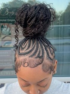 Braided Ponytail With Design, Knotless Bob Braids, Stitch Braid Ponytail, Knotless Bob, Stitch Braid, Short Box Braids Hairstyles, Braided Hairstyles For Black Women Cornrows, Sleek Ponytail Hairstyles, Feed In Braids Hairstyles