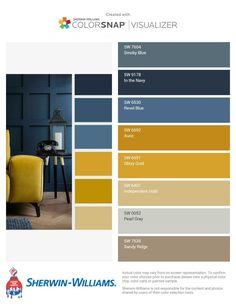 the color scheme for sherwinn - williams's colorsnap visualizer