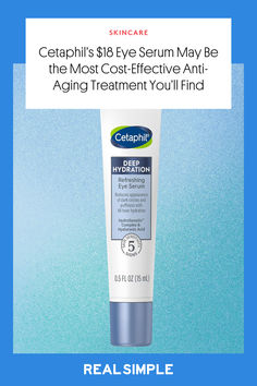 Tired of searching for the perfect eye cream? Look no further than the Cetaphil Deep Hydration Refreshing Eye Serum, which has been purchased by more than 4,000 Amazon in the last month. Not only is the de-puffing eye cream currently on sale, but more than 5,000 shoppers have given it five stars, praising it for its anti-aging and moisturizing abilities. Click to shop now! We may receive compensation if you click on our links. #skincare #eyeserum #beauty #amazonmusthaves #amazonfinds Under Eye Cream, Perfect Eyes, Anti Aging Treatments, Eye Serum, Dark Circles, Hyaluronic Acid, Vitamin E, Beauty Health