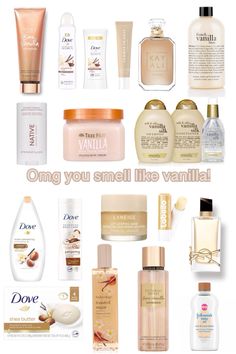 Vanilla Girl Scents, Clean Body Care, Coquette Body Care, How To Smell Like Vanilla On A Budget, How To Smell Like Winter, Ways To Smell Good All Day, Vanilla Sents, Vanilla Wishlist, Vanilla Smelling Products