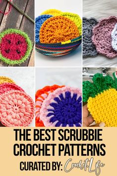 the best crochet scrubbie patterns are featured by crafty life in this article