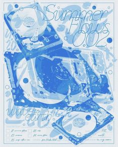 an image of a blue and white poster with words summer boys written on the front