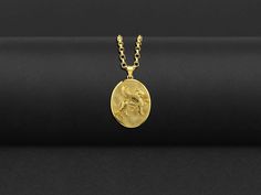 Lion of Saint Mark 14K Yellow Gold Necklace, Winged Lion Solid Gold Pendant For Talisman, Greek Mythology Gold Medallion, Gold Mens Necklace Introducing our stunning Solid Gold Necklace - the perfect gift for that special someone in your life. These necklace are handcrafted with the finest attention to detail, ensuring you receive a truly unique piece of jewelry. These elegant necklace feature a stunning design that is both timeless and fashionable, making them the perfect accessory for any occasion. They are made from solid gold, which means they are durable and long-lasting, so you can enjoy them for years to come. With their timeless design and high-quality craftsmanship, these necklace are sure to become a staple in your jewelry collection. So why wait? Treat yourself or your loved one Winged Lion, Saint Mark, 14k Yellow Gold Necklace, Mens Necklace, Gold Medallion, Solid Gold Necklace, Yellow Gold Necklace, Elegant Necklace, 14k Gold Necklace