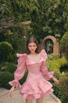 Casual Tulle Dress, Rococo Fashion Modern Style, Pink Dress Outfit, Dress Aesthetic, فستان سهرة, Fairy Dress, Kpop Fashion Outfits, Dress Outfit