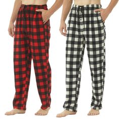 Mens lounge pants with pockets: Made of Polyster,Spandex Men's pajama bottoms: Elastic waist provides you a comfy, secure fit Perfer men sleep pants to share with your friends or family The plaid sleep pants for men featurs allover plaid pattern bring fun to your bedtime Size: L.  Color: Red.  Gender: male.  Age Group: adult. Mens Pyjama Bottoms, Mens Lounge, Flannel Pajama Bottoms, Mens Pajama, Fleece Pjs, Mens Pjs, Mens Lounge Pants, Mens Nightwear, Plaid Pajama