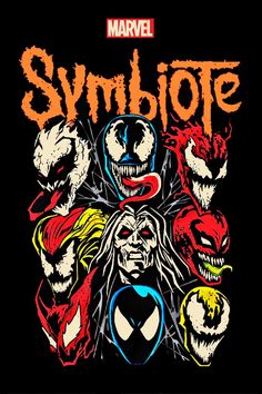 Spiderman Designs For Shirts, Venom Poster, Venom Comic, Retro Comic Art, Rock Poster Art, Marvel Superheroes Art, Spiderman Art Sketch, Marvel Superhero Posters, Marvel Venom