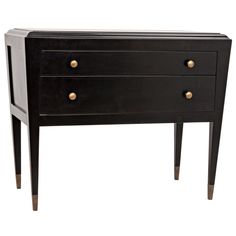 Grant Dresser-Noir-NOIR-GDRE207CH-Dressers-1-France and Son Marseille, Hall Chest, Two Drawer Nightstand, Company Newsletter, Accent Chest, Drawer Nightstand, New Furniture, Accounting, Dresser