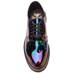 Dr Martens Oxford, Galaxy Converse, Galaxy Vans, Patent Leather Oxfords, Lace Up Flats, Purple Shoes, Oil Slick, Olivia Palermo