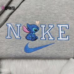 the stitching on the hoodie is very cute and it says,'nike '