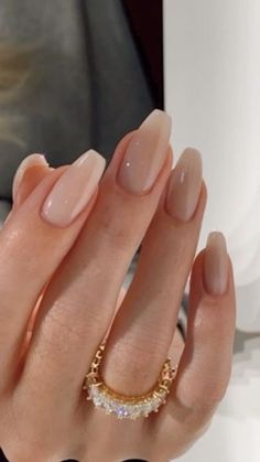 Nude Gloss Colors Nail Short Almond Coffin Round Nail Tips - Etsy Manicured Nails, Classy Nail Designs, Round Nails, Nature Tattoos