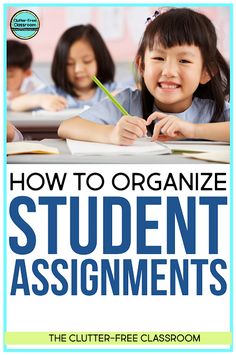 the cover of how to organize student assignment