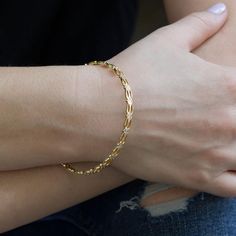 Celtic diamond gold bangle | Etsy Simple Gold Bangle, Plain Gold Bangles, Gold Bangles Indian, Gold Bangles For Women, Dainty Gold Bracelet, Gold Bangle Set, Bangles Gold, Everyday Bracelet, Gold Bracelet For Women