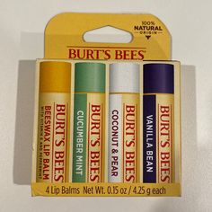 Questions? Leave A Comment Below! Burts Bees Makeup, Beeswax Lip Balm, Burts Bees, Lip Balm Gloss, Vanilla Bean, Vitamin E, Glow Up?, Lip Makeup, Lip Balm