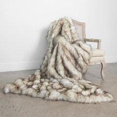 Best Home Fashion Bleached Finn Faux Fur Throw 54In. x 36In. THROW_BLEACHED_FINN-36 - The Home Depot Faux Fur Decor, Faux Fur Bedding, Fur Bedding, Fur Decor, Faux Fur Throw Blanket, Fur Throw Blanket, Fur Blanket, Fur Throw, Home Color