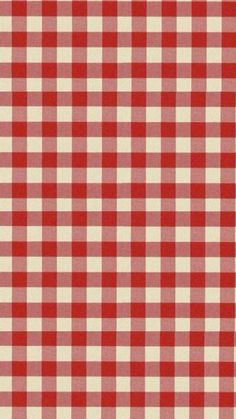 a red and white checkered table cloth