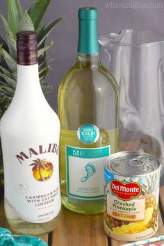 pineapple juice, coconut oil, and other ingredients to make an ice cream sundae