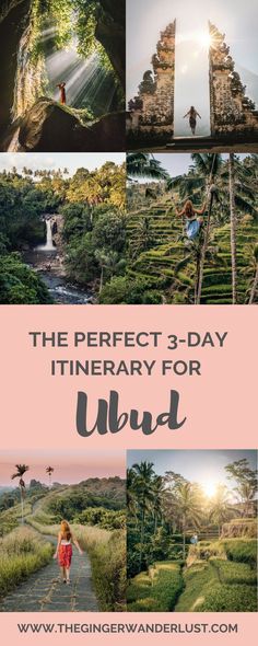 the perfect 3 - day itinerary for wild