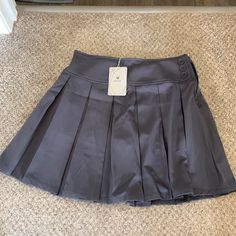 Grey Size 14 Pleated Skort Girls Tennis Skirt, Pink Tennis Skirt, Navy Pleated Skirt, Grey Sweat Shorts, School Uniform Skirts, School Skirt, Grey Sweats, Athletic Skort, Anime Soul