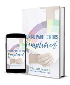 the book cover for picking paint colors simplied by robinne wiebkenski