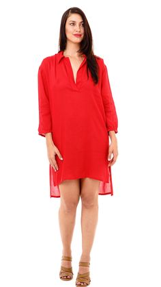 Easily slip into this shirt dress for a comfortable yet stylish outfit. The short dress can be paired with leggings and worn as a tunic top, or simply wear as a dress for a day out on the town. Versatile enough to wear as a swimsuit cover up. The lightweight material is breathable and does not hold in heat. Great for all year round. Breathable material Deep V-neck Long sleeve Made from soft and lightweight rayon material Hand wash in cold water, hang to dry Shirt Dresses For Women, Beach Outfit For Women, Dress Out, Stylish Outfit, Shirt Dresses, Dress For Short Women, Mid Dresses, Swimsuit Cover, Deep V Neck