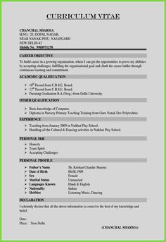 a resume format for students with no work experience and no experience on the subject, it is