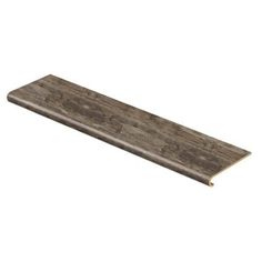 a wooden plank is shown on a white background