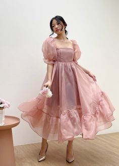 Organza Midi Dress, Cute Dress Outfits, Designer Dresses Casual