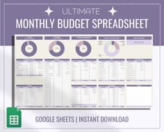 monthly budget spreadsheet Budget Planner Worksheet, Finance Planning, Faire Son Budget, Budget Spreadsheet Template, Budget Template Free, Monthly Budget Spreadsheet, Best Aesthetic, Printable Budget, Excel Budget