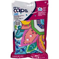 a bag of cross stitch kits for kids