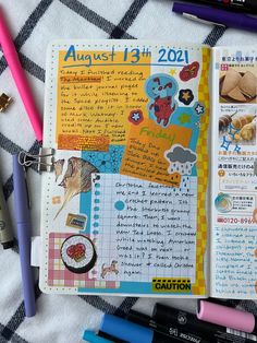 Daily Journal Spread, Junk Jornal Ideias, Junk Journal Intro Page, Journal Spreads Aesthetic, Jornal Idea Aesthetics, Collage Journal Ideas, Junk Journal Spreads, Daily Planner Aesthetic, Scrapbook Spreads